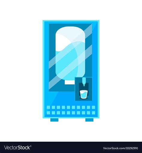 Clean water vending machine design Royalty Free Vector Image