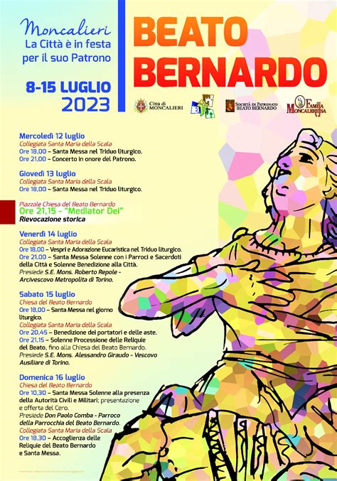 Comune Di Moncalieri Festa Patronale Del Beato Bernardo 2023