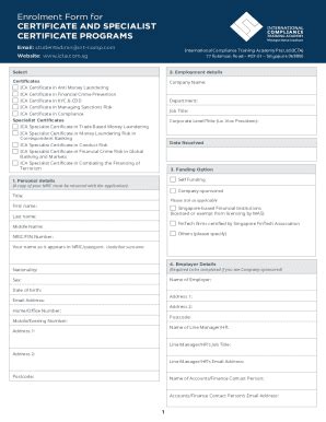 Fillable Online ICA Certificate in Compliance Fax Email Print - pdfFiller