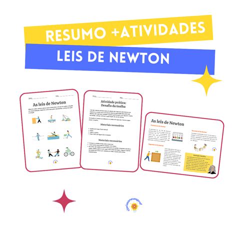 Atividades Sobre As Leis De Newton 7 Ano - Resumo + atividades sobre Leis de Newton - Loja atividades pedagógicas ...