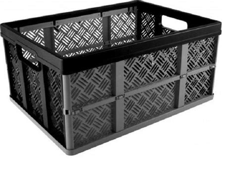 Sunware Folding Crate Basic 32 Liters 47 5 X 35 X 22 7 Cm Anthracite Black