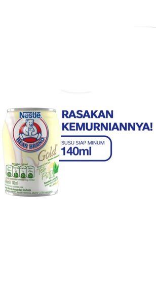 Jual Bear Brand Gold White Tea Susu Kaleng Steril 140ml 140 Ml Di Lapak