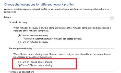 How to Turn On or Off File and Printer Sharing in Windows 10?