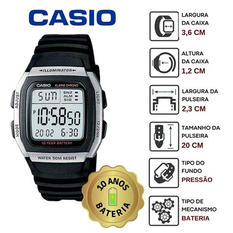 Tokaia Importados Relógio de Pulso Casio Masculino Digital Prova