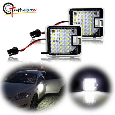 Error Free Canbus White LED Car Under Side Mirror Puddle Lights For