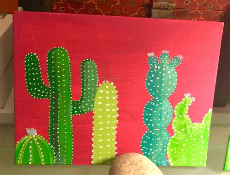 Easy Painting Ideas For Beginners Cactus Mari Kiketi