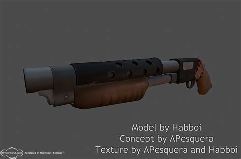 Tf2 Shotgun Marmoset Render By Habboi On Deviantart