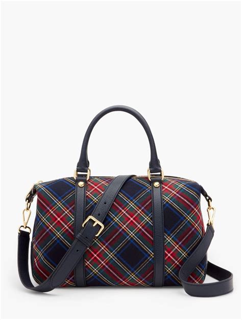 Plaid Satchel Satchel Classic Style Women Plaid