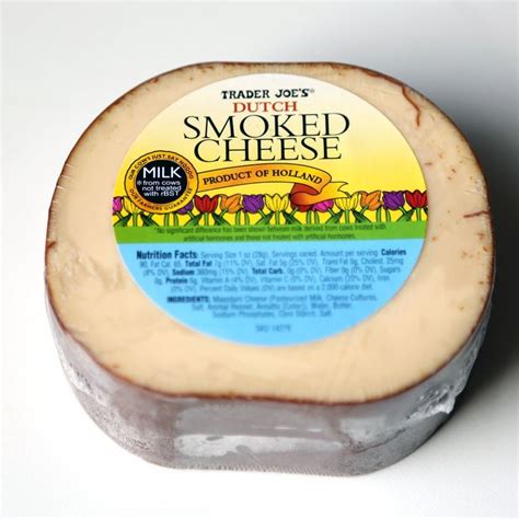 Smoked Gouda Top Trader Joe S Cheese Smoked Cheese Food