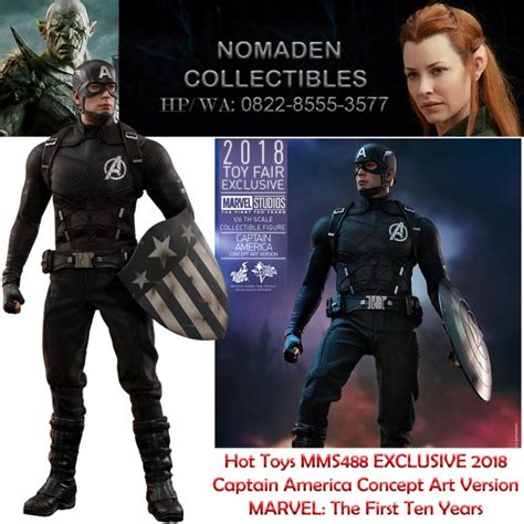 Jual Hot Toys Captain America Concept Art Version Hottoys Exclusive Marvel Kota Pekanbaru