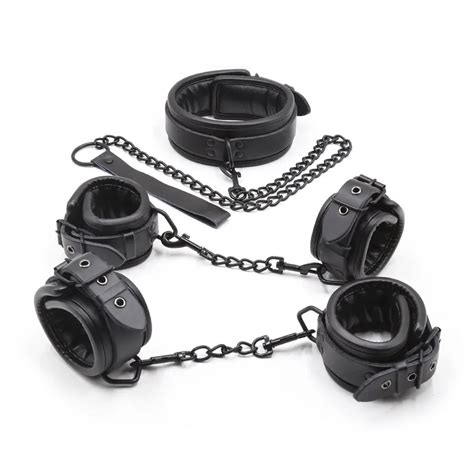 New Style Genuine Leather Sex Toys For Adults Handcuffs Ankle Cuffs