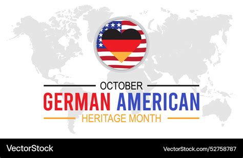 German-american heritage month Royalty Free Vector Image