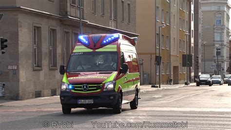 Magdeburg Fire Department Ambulance Responding Rtw Bf