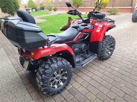 Quad Cf Moto Rej R Km Kufer Os Ona Spodu M Grzane Bumper