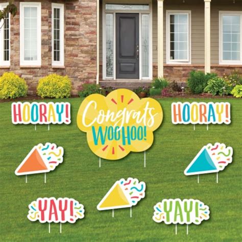 Big Dot Of Happiness Congrats Outdoor Lawn Decorations