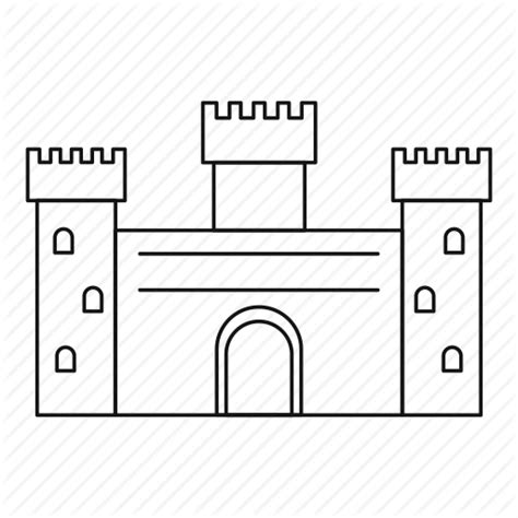 Clipart castle outline, Clipart castle outline Transparent FREE for ...