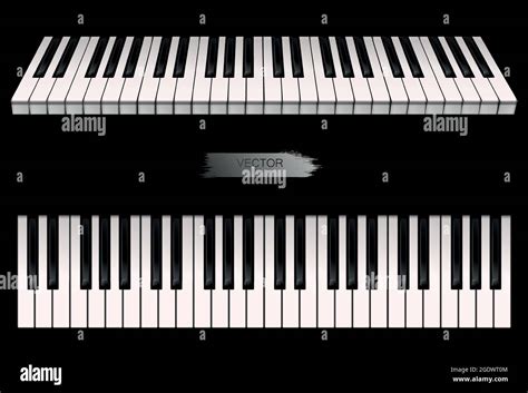 Realistic piano keys. Vector Stock Vector Image & Art - Alamy