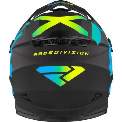 Casque Cross FXR LEGION BLACK BLUE HI VIS ENFANT Motoblouz