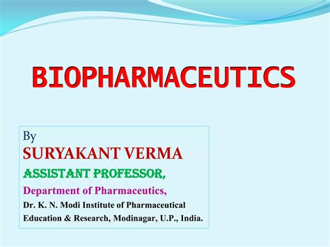 Biopharmaceutics Mechanisms Of Drug Absorption Ppt