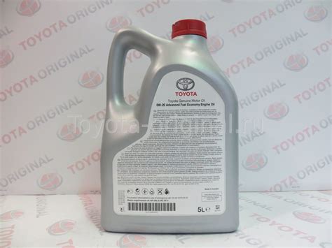 Оригинальное моторное масло Тойота Toyota 0W-20 Europa.