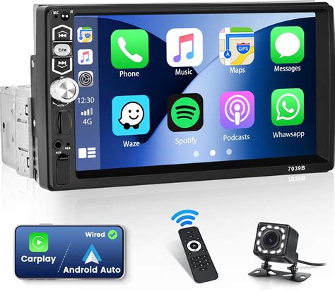 Unidad Principal Apple Carplay Con Pantalla T Ctil Din Simple Est Reo