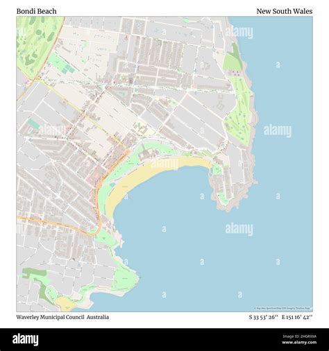 Bondi beach map Cut Out Stock Images & Pictures - Alamy