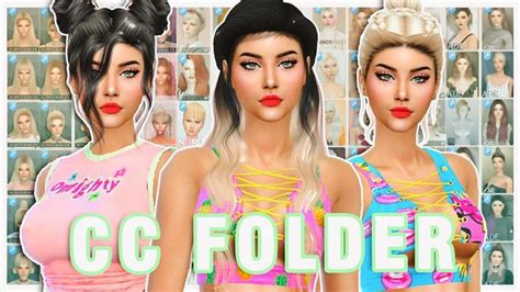 FEMALE HAIR CC FOLDER The Sims 4 Hairstyles Female Mods Folder