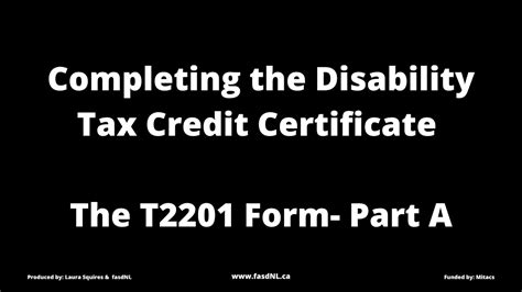 A Guide To The Canadian Disability Tax Credit Part Of Youtube