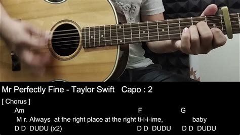 Mr Perfectly Fine Taylor Swift Guitar Tutorial Cover With Chords