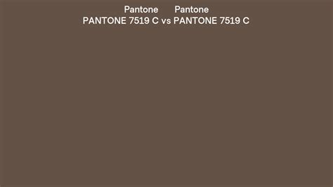 Pantone 7519 C vs PANTONE 7519 C side by side comparison