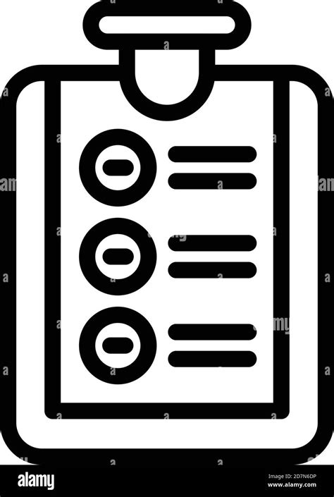 Clipboard Request Icon Outline Clipboard Request Vector Icon For Web