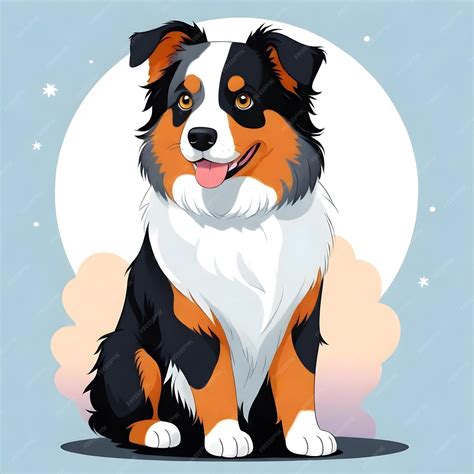 Premium Photo Adorable Australian Shepherd Clip Art