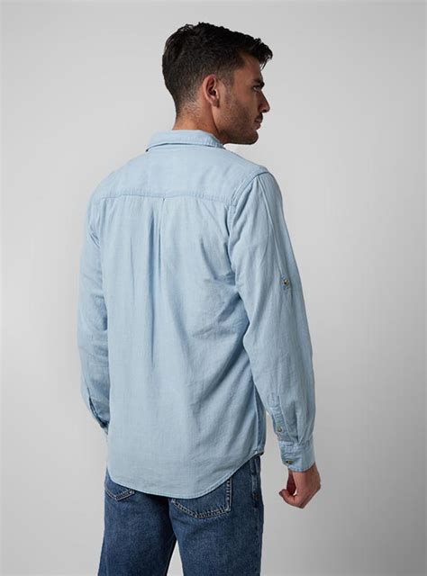 Ripley Camisa Robert Lewis Manga Larga Denim