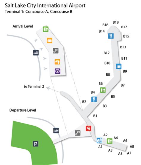 Salt Lake City Airport Terminal Map - Maps For You