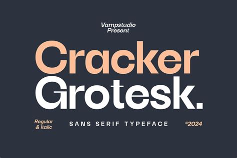 Cracker Grotesk Font - Dafont Free