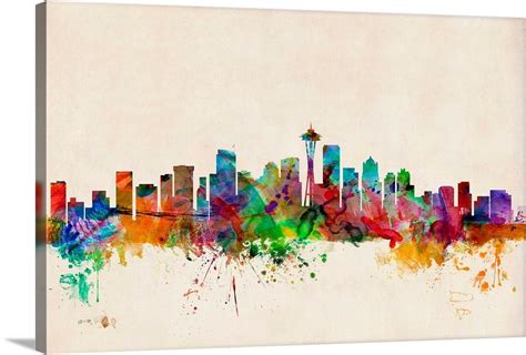 Seattle Skyline Wall Art, Canvas Prints, Framed Prints, Wall Peels ...