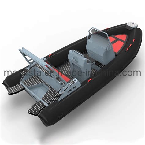 Rhib 6m Hypalon Semi Rigid Inflatable Deep V Aluminum Hull Rib Boats 6