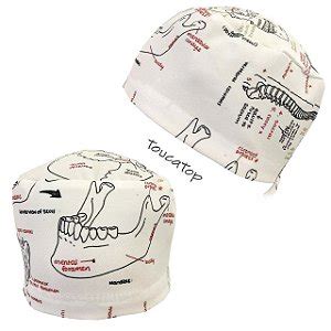 Gorro Anatomia Ssea Cr Nio Maxilar Mand Bula Fundo Preto