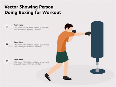 Vector Showing Person Doing Boxing For Workout Ppt Powerpoint