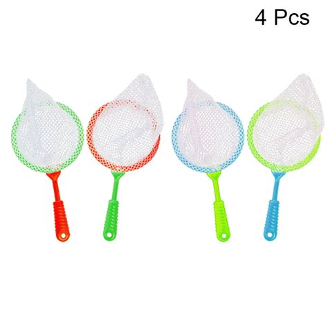 4pcs Childrens Large Fishing Nets Durable Kids Bug Catcher Nets Insect