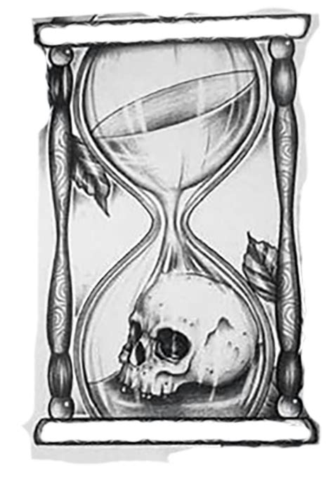 Hourglass Tattoo Stencil