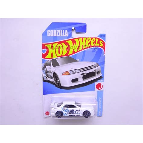 PUTIH Hot Wheels Card Knock Nissan Skyline GT R R32 White Godzilla Shopee Singapore