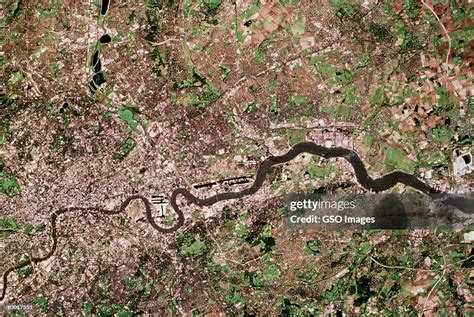 Satellite Image Of London England High Res Stock Photo Getty Images