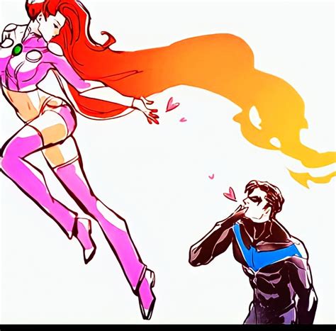 Nightwing and Starfire fanart - Starfire - Comic Vine