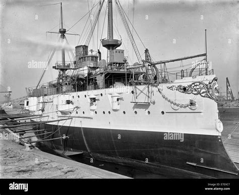 U.S.S. Texas in dry dock circa 1900 Stock Photo: 73472119 - Alamy