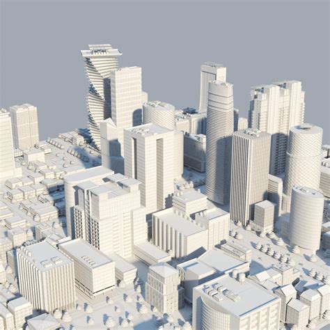 3d Max City Block Cityscapes