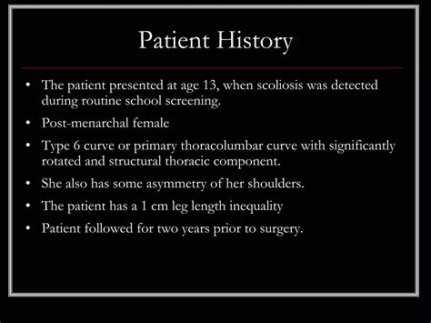 Case Review 20 15 Year Old Female With Adolescent Idiopathic