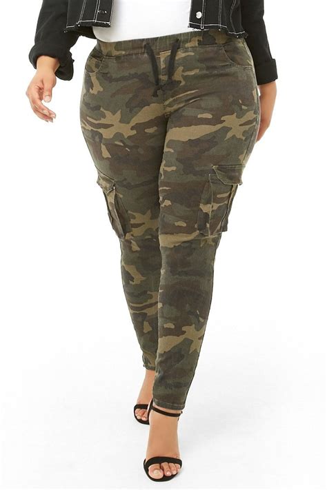 √ Plus Size Camouflage Cargo Pants Na Gear