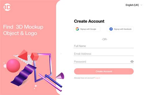 Sign Up Page Design by Zefweb on Dribbble