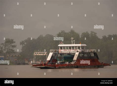 Ferry Batang Igan, Sarawak, East Malaysia, Borneo The Igan River (Malay ...